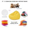 Highdi Bean Bag Chair Cover for Adults, Indoor/Outdoor, Washable Plush Cover, No Filling, Avocado Green, 80 x 90 cm view 4