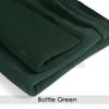 Sweatshirt Fabric with Matching Rib Knit Trim; Hoodie Jersey with Brushed Fleece Backing by Neotrims UK [Bottle Green, 1 m Fabric + 1/2 m Rib Combo] view 2