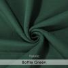 Sweatshirt Fabric with Matching Rib Knit Trim; Hoodie Jersey with Brushed Fleece Backing by Neotrims UK [Bottle Green, 1 m Fabric + 1/2 m Rib Combo] view 3