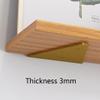 Gold Invisible Floating Shelf Brackets, 4-Pack, 3 mm Thick, 140 mm/5.5 in view 3