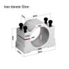 AHSKY 1-Piece Aluminum Spindle Clamp, 52 mm, with 4 Screws for CNC Engraving Machine Motor Mount (Color: 52 mm) view 2