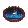 Blue Skull Christmas Tree Skirt for Christmas, Holiday and Party Decor, 30–48 in view 2