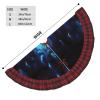 Blue Skull Christmas Tree Skirt for Christmas, Holiday and Party Decor, 30–48 in view 4