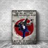 TANYANG Vintage Judo Lover Canvas Print, Stronger Than Yesterday, 16 x 20 in, Unframed view 1