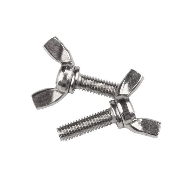 M6 M8 M10 DIN 304 Hand-Tightening Screws, Stud Bolt Claw, A2-70 Stainless Steel, M6/M8/M10 × 10/12/16/20/25 (Size: M8 × 40, 2 pcs)