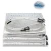 HUHJYUGE Transparent PVC Tarp with Eyelets, 1.2 x 2 m view 1