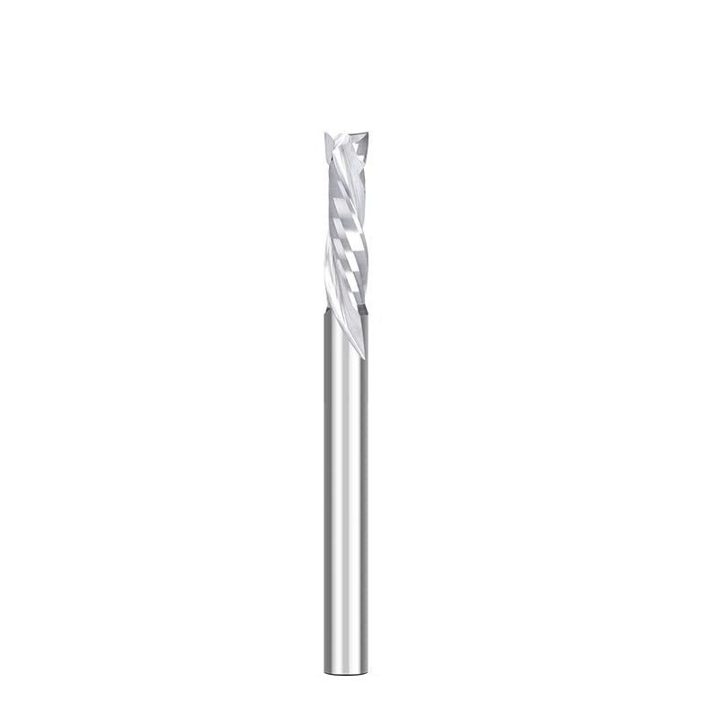 NUSHKI Compression Router Bit, 2-Flute Spiral CNC Cutter, 10 x 35 x 85 mm