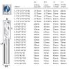 NUSHKI Compression Router Bit, 2-Flute Spiral CNC Cutter, 10 x 35 x 85 mm view 3