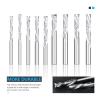 NUSHKI Compression Router Bit, 2-Flute Spiral CNC Cutter, 10 x 35 x 85 mm view 4