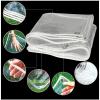 HUHJYUGE Transparent PVC Tarp 2 x 2 m with Grommets, Waterproof Outdoor Cover view 2