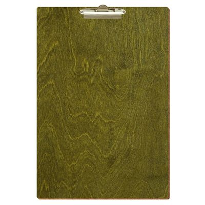 Btic Olive Green Wooden Clipboard, Standard Shape, A3–A6