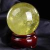 JUIYU Natural Quartz Crystal Stone, Yellow Crystal Ball (90–100 mm) view 2