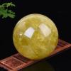 JUIYU Natural Quartz Crystal Stone, Yellow Crystal Ball (90–100 mm) view 3