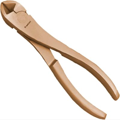 WEDO Non-Sparking 8-Inch Diagonal Cutters, Explosion-Proof, Non-Magnetic Beryllium Copper, BAM/FM/DIN Standard