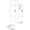 HOPPE E5012 Pull Handle, 400/300 mm, Matte Black Stainless Steel view 2