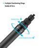 Andoer Carbon Fiber Selfie Stick, Adjustable to 1.5 m, with 1/4-Inch Screw for Insta360 One X/X2/R Panorama Action Cameras view 4