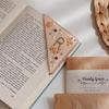 Personalized Hand-Embroidered Corner Bookmark, Cute Flower Embroidered Book Marker Clip with 26 Letters, Felt Triangle Bookmark for Book Lovers (Spring, Y) view 2