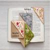 Personalized Hand-Embroidered Corner Bookmark, Cute Flower Embroidered Book Marker Clip with 26 Letters, Felt Triangle Bookmark for Book Lovers (Spring, Y) view 4