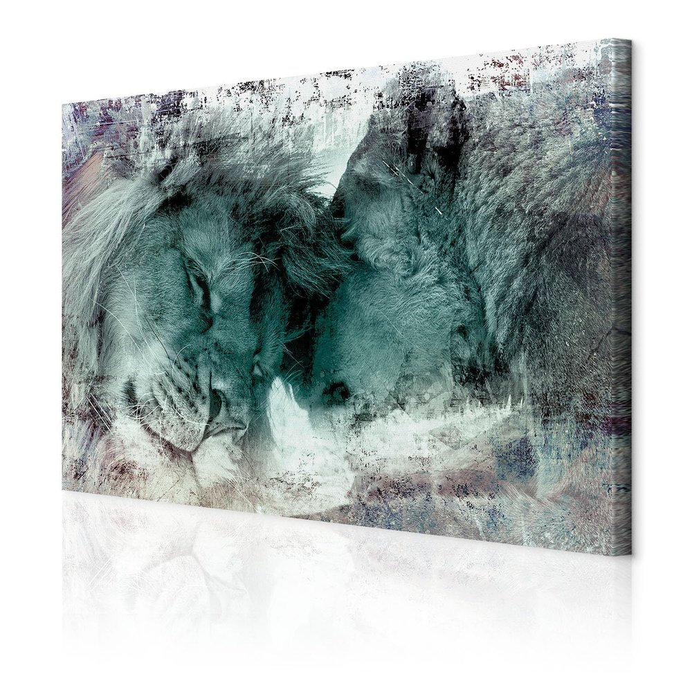 decomonkey African Lion Canvas Wall Art 120 x 80 cm