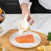 Rae Dunn Manual Citrus Juicer – Metal Lemon and Lime Squeezer, White view 3