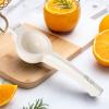 Rae Dunn Manual Citrus Juicer – Metal Lemon and Lime Squeezer, White view 4