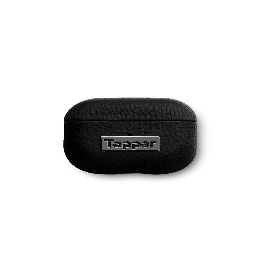 Tapper Leather Protective Case for AirPods (3rd Generation), Hematite Black