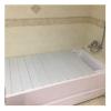 80 cm Wide Bathtub Cover, Foldable Dustproof and Waterproof Bath Insulation Cover with Roller Shutters view 1