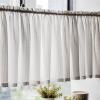 YUZES Bistro Café Curtain, Short Kitchen Window Valance, Country Style view 1