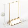 Gold-Tone Acrylic Sign Holders, Double-Sided Menu & Table Number Frames, 5 x 7 in, 6-Pack view 2