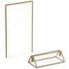 Gold-Tone Acrylic Sign Holders, Double-Sided Menu & Table Number Frames, 5 x 7 in, 6-Pack view 3