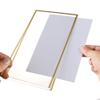 Gold-Tone Acrylic Sign Holders, Double-Sided Menu & Table Number Frames, 5 x 7 in, 6-Pack view 4