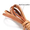 DINGDE 2 m/Lot Flat Genuine Cow Leather Cord, 2/4/6/8/10 mm Wide, for DIY Jewelry Making view 2