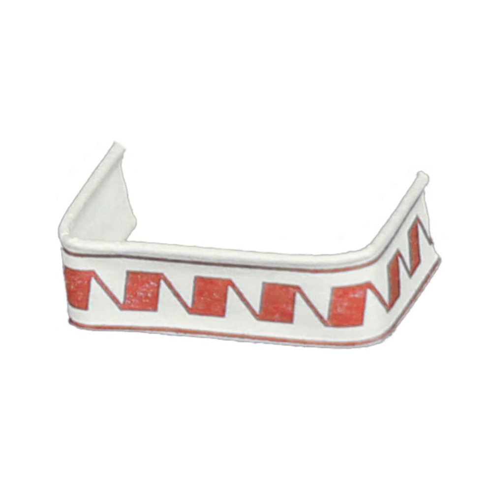 Paper U-Clip 55 mm Bag Closure Clips, White with Red Decorative Print, 0.5 mm Wire, 1,000 Pieces, WeltiesSmartTools