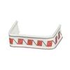 Paper U-Clip 55 mm Bag Closure Clips, White with Red Decorative Print, 0.5 mm Wire, 1,000 Pieces, WeltiesSmartTools view 1