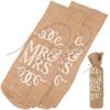 Alipis 8-Piece Retro Burlap Wine Bottle Bags for Weddings and Parties view 3