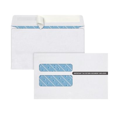 Adams W-2 Envelopes, Self-Sealing, for W-2 Tax Forms, 25 Pack