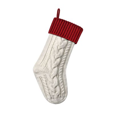 BENGZAN 4-Piece Christmas Stockings, Large 45.7 cm, Personalized Cable-Knit Design, Holiday and Christmas Decor | 14 x 46 x 22 cm
