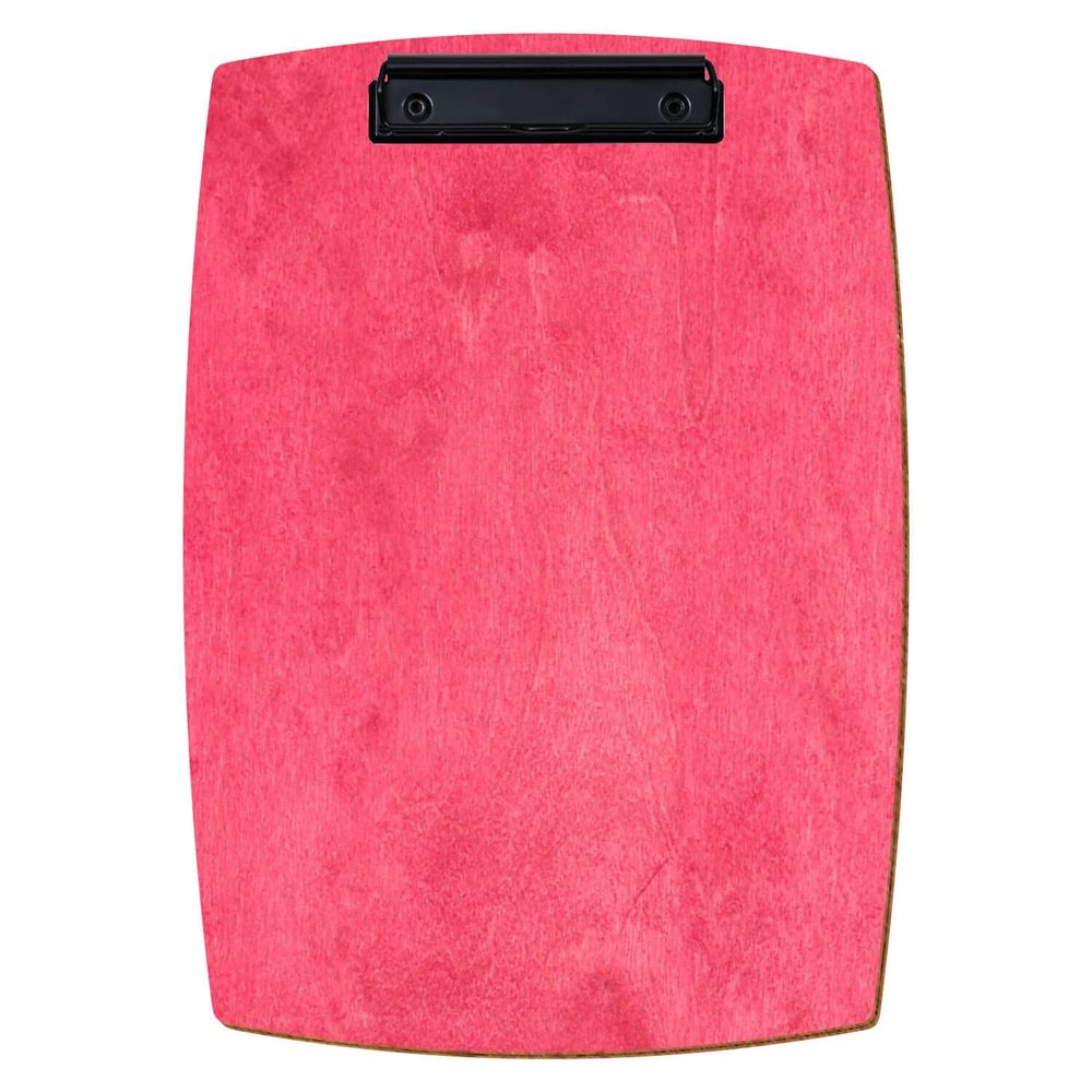 Btic Dark Pink Convex Wood Clipboard, 3 mm Birch Plywood, A3–A6