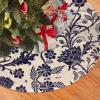 Christmas Tree Skirt with Bat Pattern, Farmhouse Holiday Decor view 2