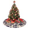 Christmas Tree Skirt with Bat Pattern, Farmhouse Holiday Decor view 4