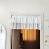 JIAOCKJIAO Pure White Sheer Cafe Curtain, Cotton-Linen Blend, Rod Pocket Short Curtain view 2