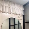JIAOCKJIAO Pure White Sheer Cafe Curtain, Cotton-Linen Blend, Rod Pocket Short Curtain view 3