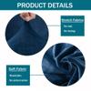 GUYIRT Velvet Dining Chair Covers, Stretch Slipcovers, Blue, 2-Pack view 2