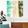 Miami Beach Downtown Cityscape Wall Decal, Florida USA, Removable Vinyl Wall Art, 40.6 cm view 1
