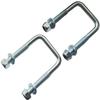 2x Galvanized U-Bolts (M10 x LW82 x LH70 mm) view 1