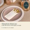 Disposable Linen-Feel Napkins with Cutlery Pocket, Gay, 50 Count view 3