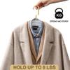 Premium Transparent Acrylic Hangers with Bar, 5-Pack, Matte Gold view 4