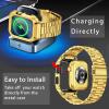 MioHHR Stainless Steel Band and Case for Apple Watch, 40/41 mm, Gold view 2