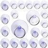 JianLing 20 Transparent PVC Suction Cups with Rings, 35 mm and 40 mm view 1