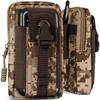 ONEFLOW Survival Case for Samsung Galaxy A31, Nylon Belt Pouch with Carabiner, Tactical EDC Holster, Camo Brown view 1